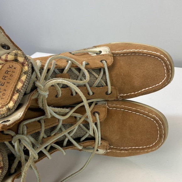 Sperry Top Siders LadyFish Fold Down Lace Up Boots Size 8 - Picture 16 of 16